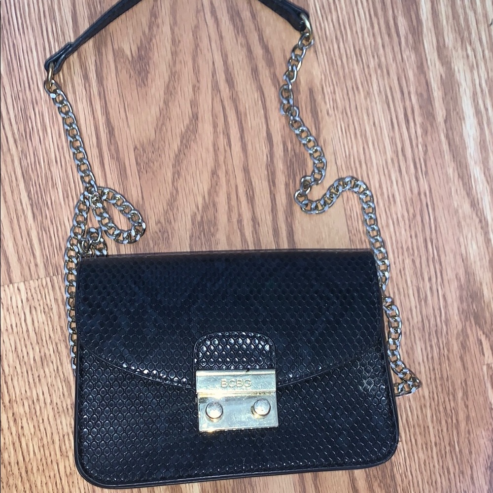 BCBG Black Chain Shoulder Bag